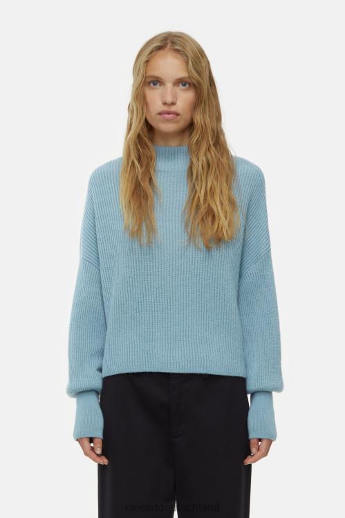 Kleidung blaues Wasser 0RP8Z312 CLOSED Pullover aus Alpaka-Mix Frauen