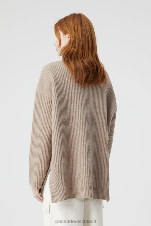 Kleidung brauner Marmor 0RP8Z1460 CLOSED Rollkragenpullover aus Wolle Frauen