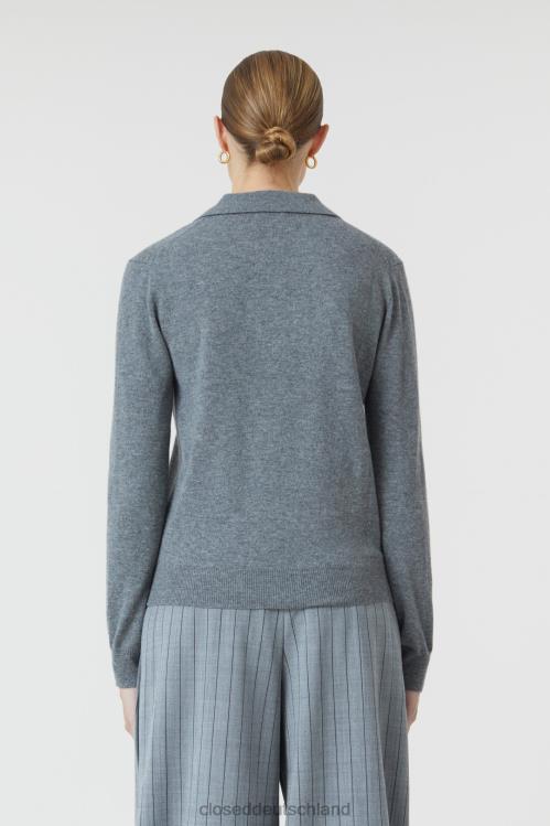 Kleidung dunkelgrau meliert 0RP8Z1528 CLOSED Feinstrickpullover Frauen