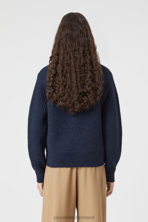 Kleidung dunkle Nacht 0RP8Z1505 CLOSED Strickpullover Frauen