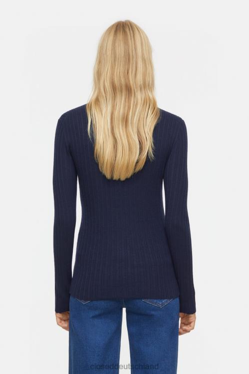 Kleidung dunkle Nacht 0RP8Z314 CLOSED Pullover mit Kaschmir Frauen