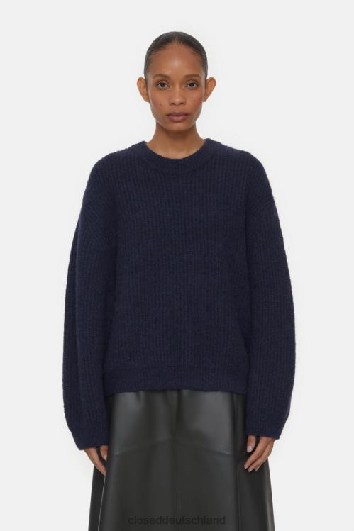 Kleidung dunkle Nacht 0RP8Z315 CLOSED Rundhalspullover aus Alpaka-Mix Frauen