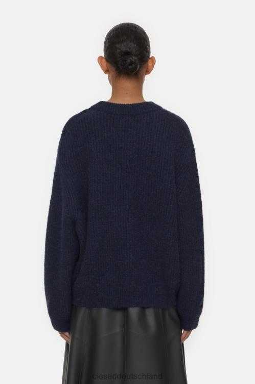 Kleidung dunkle Nacht 0RP8Z315 CLOSED Rundhalspullover aus Alpaka-Mix Frauen