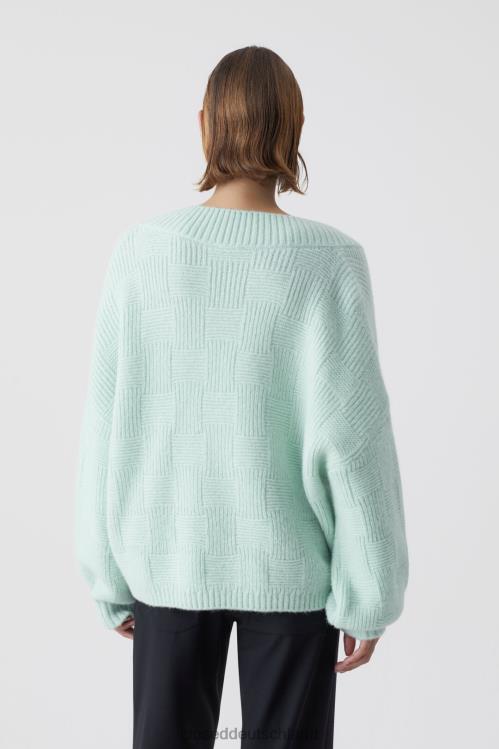 Kleidung frische Minze 0RP8Z1456 CLOSED V-Wollpullover Frauen