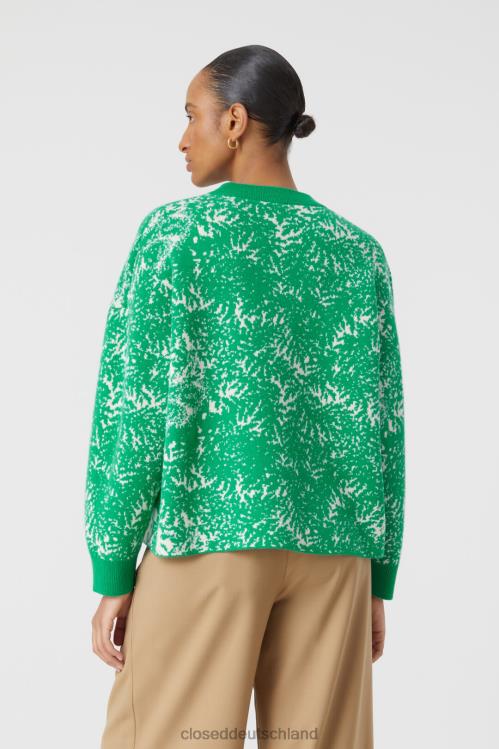 Kleidung grüne Patina 0RP8Z1485 CLOSED Jacquard-Pullover Frauen