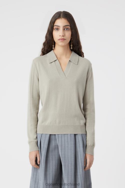 Kleidung grauer Marmor 0RP8Z1483 CLOSED Feinstrickpullover Frauen