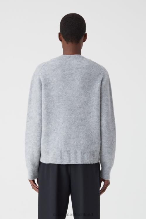 Kleidung hellgrau meliert 0RP8Z330 CLOSED V-Pullover aus Alpaka-Mix Frauen