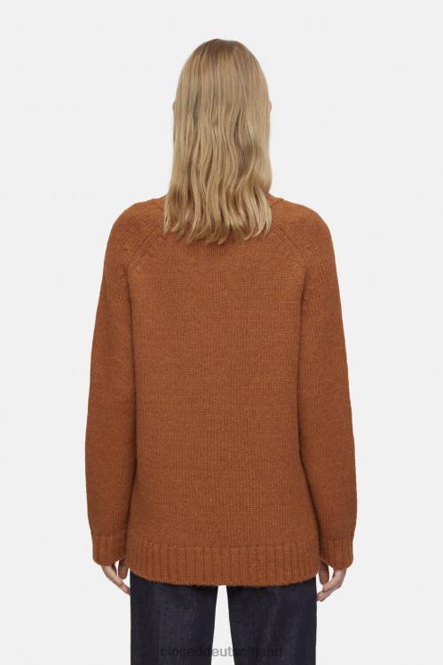 Kleidung kastanienbraun 0RP8Z372 CLOSED Pullover aus Alpaka-Mix Frauen