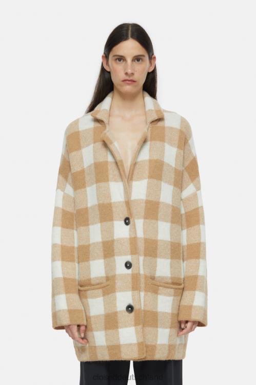 Kleidung Chinobeige 0RP8Z367 CLOSED Strickjacke Frauen