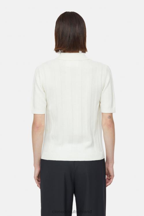 Kleidung Elfenbein 0RP8Z382 CLOSED Poloshirt aus Kaschmirmix Frauen