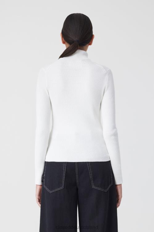 Kleidung Elfenbein 0RP8Z387 CLOSED Rollkragen-Langarmshirt Frauen
