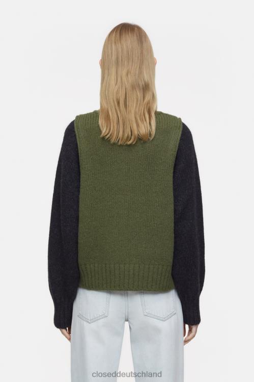 Kleidung Industriegrün 0RP8Z343 CLOSED Rundhalsausschnitt Frauen