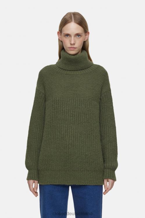 Kleidung Industriegrün 0RP8Z417 CLOSED klobiger Rollkragenpullover Frauen