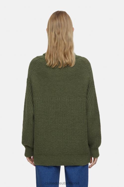 Kleidung Industriegrün 0RP8Z417 CLOSED klobiger Rollkragenpullover Frauen