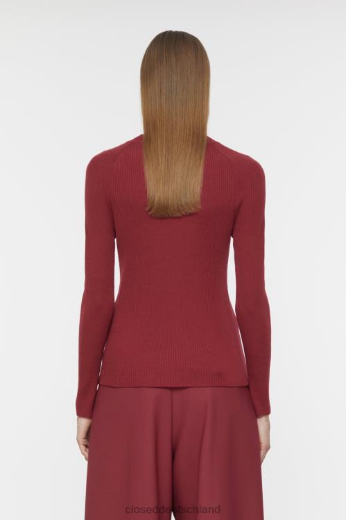 Kleidung Marmelade 0RP8Z349 CLOSED geripptes Langarmshirt Frauen