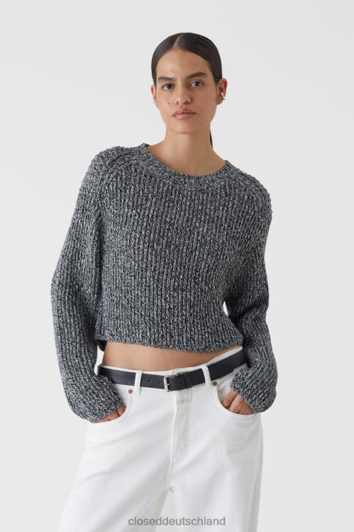 Kleidung Schwarz 0RP8Z1470 CLOSED Rundhalsausschnitt aus Bio-Baumwolle Frauen