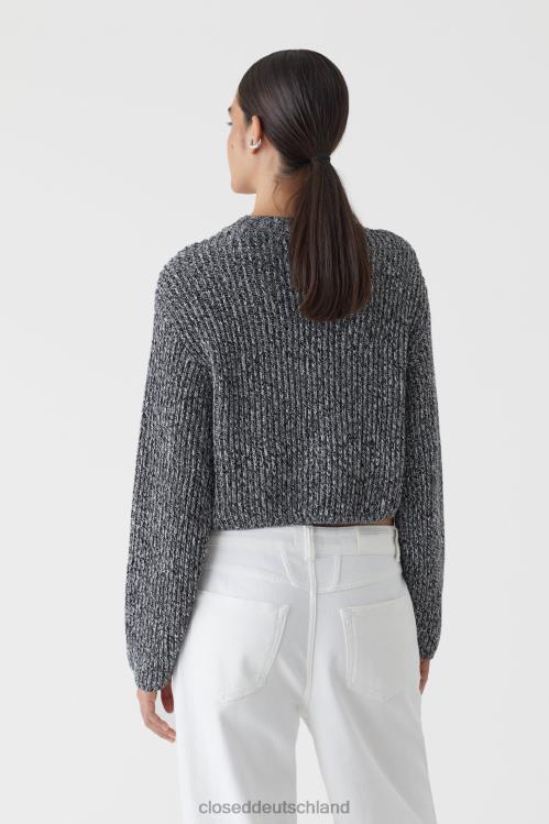 Kleidung Schwarz 0RP8Z1470 CLOSED Rundhalsausschnitt aus Bio-Baumwolle Frauen