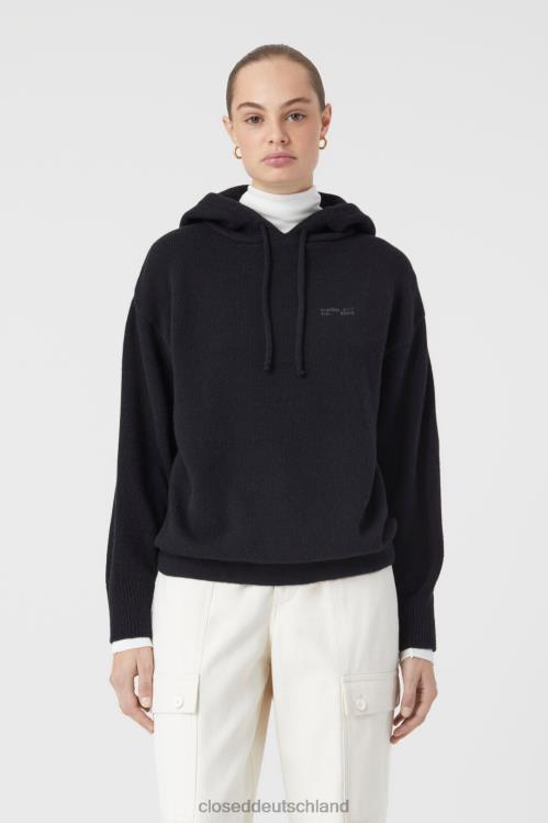 Kleidung Schwarz 0RP8Z1511 CLOSED Kapuzenpullover stricken Frauen