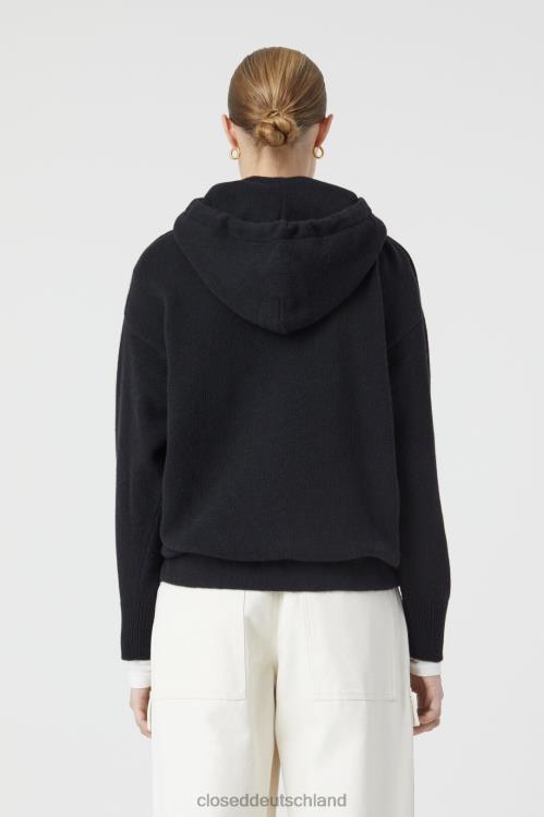 Kleidung Schwarz 0RP8Z1511 CLOSED Kapuzenpullover stricken Frauen