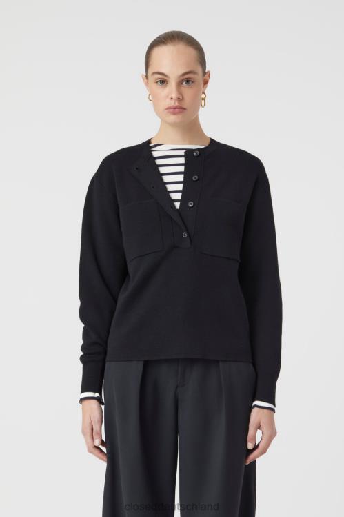 Kleidung Schwarz 0RP8Z1516 CLOSED Feinstrick aus Wolle Frauen