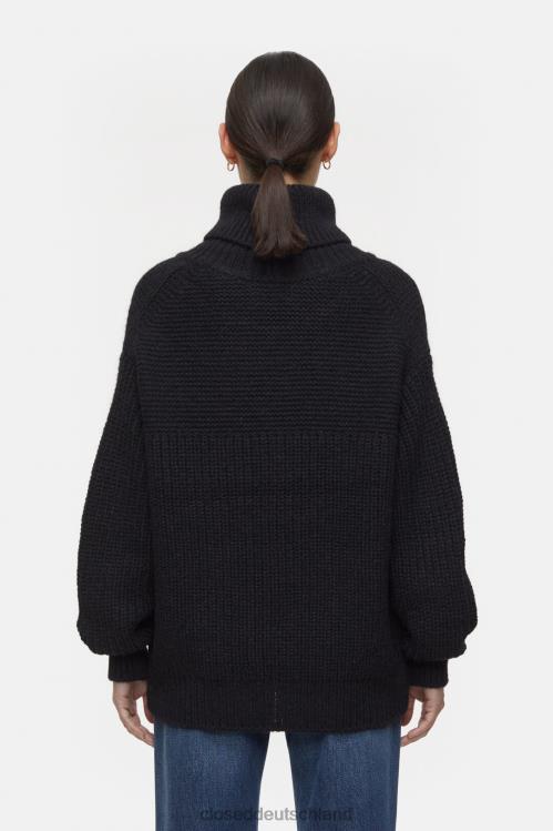 Kleidung Schwarz 0RP8Z353 CLOSED klobiger Rollkragenpullover Frauen