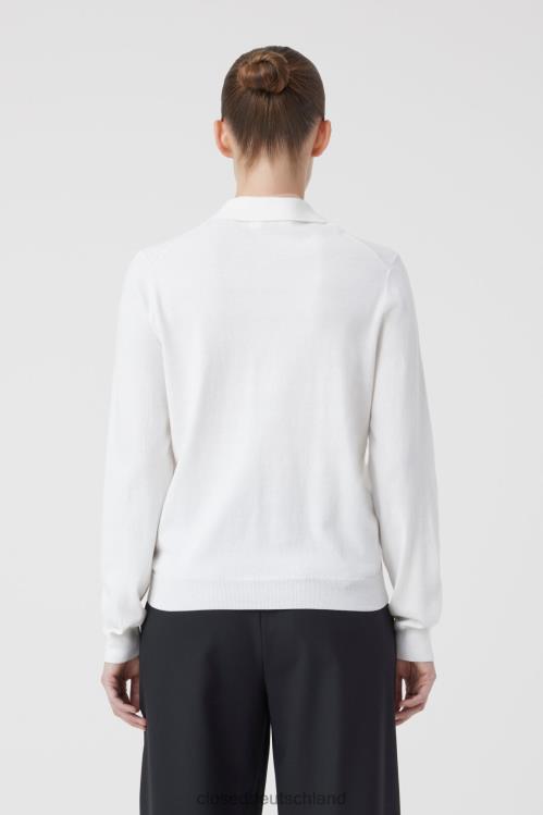 Kleidung Weiß 0RP8Z1476 CLOSED Feinstrick aus Baumwolle und Kaschmir Frauen