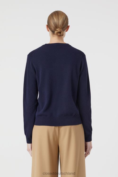 Kleidung dunkle Nacht 0RP8Z1450 CLOSED Feinstrick-Longsleeve Frauen