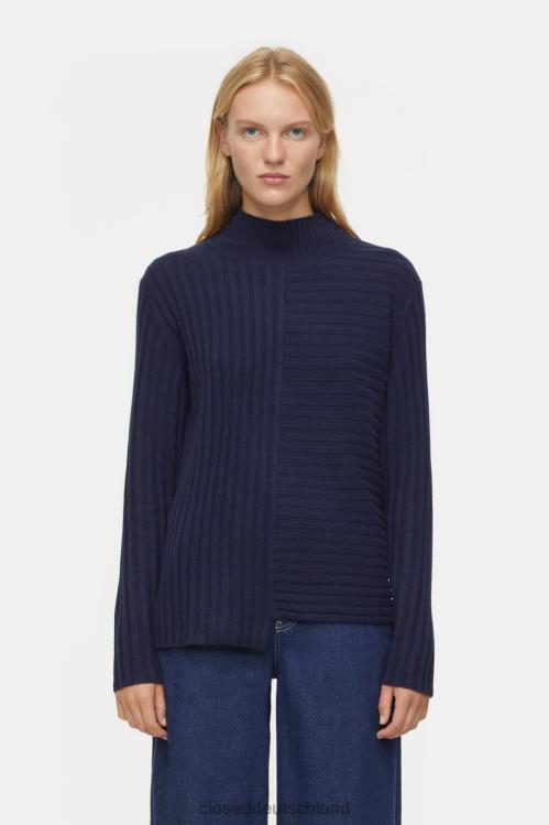 Kleidung dunkle Nacht 0RP8Z321 CLOSED Pullover aus Kaschmir-Mix Frauen