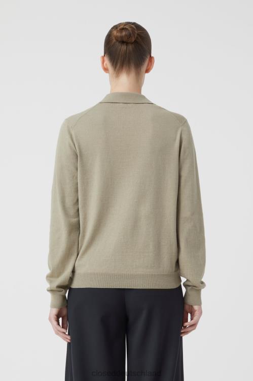 Kleidung grauer Marmor 0RP8Z1477 CLOSED Feinstrick aus Baumwolle und Kaschmir Frauen