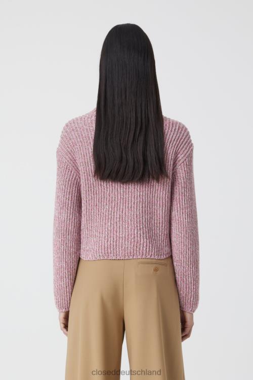 Kleidung rosa Lilien 0RP8Z1468 CLOSED Rundhalsausschnitt aus Bio-Baumwolle Frauen