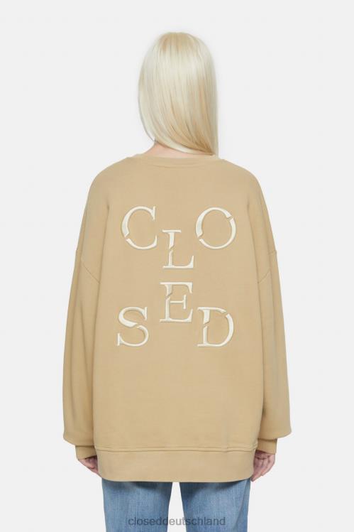 Kleidung Chinobeige 0RP8Z579 CLOSED Logo-Sweatshirt Frauen