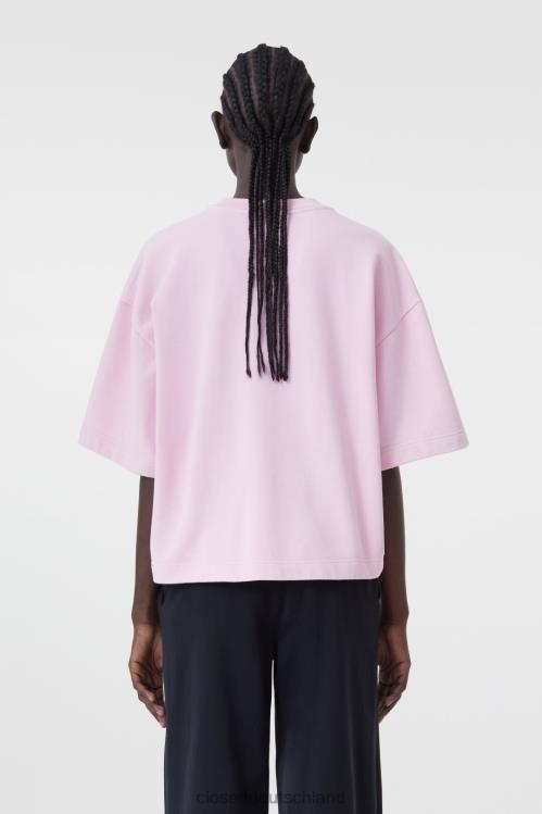 Kleidung Dahlie rosa 0RP8Z1701 CLOSED Kurzarm-Sweatshirt Frauen