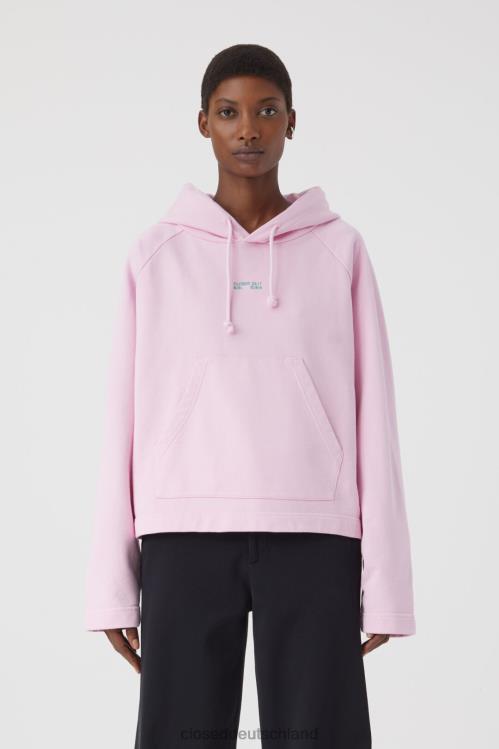 Kleidung Dahlie rosa 0RP8Z1722 CLOSED Kapuzenpullover mit 24/7-Nähten Frauen