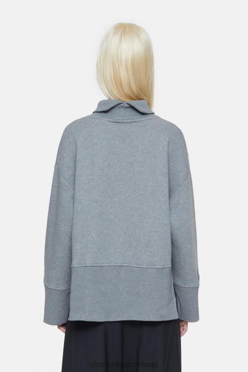 Kleidung Grau meliert 0RP8Z571 CLOSED Langarm-Rollkragenpullover Frauen