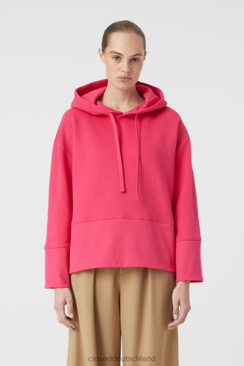 Kleidung Himbeerrosa 0RP8Z1708 CLOSED Kurzer Kapuzenpullover Frauen