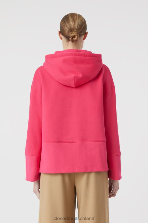 Kleidung Himbeerrosa 0RP8Z1708 CLOSED Kurzer Kapuzenpullover Frauen