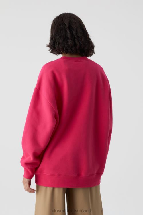 Kleidung Himbeerrosa 0RP8Z1713 CLOSED übergroßer Rundhalsausschnitt Frauen