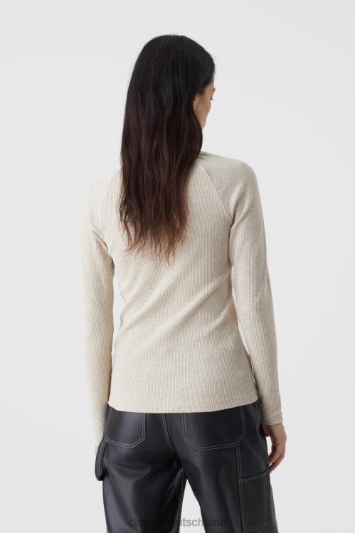 Kleidung Holunder 0RP8Z1655 CLOSED Raglan-Langarmshirt Frauen