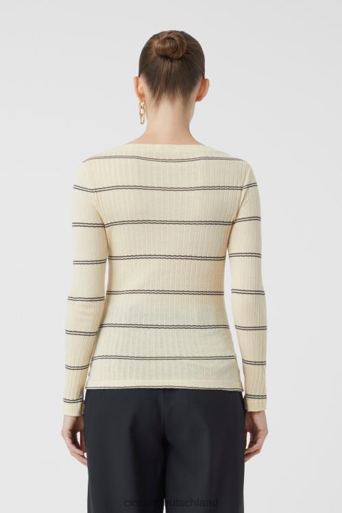 Kleidung Holunder 0RP8Z1658 CLOSED Langarmshirt mit Stehkragen Frauen