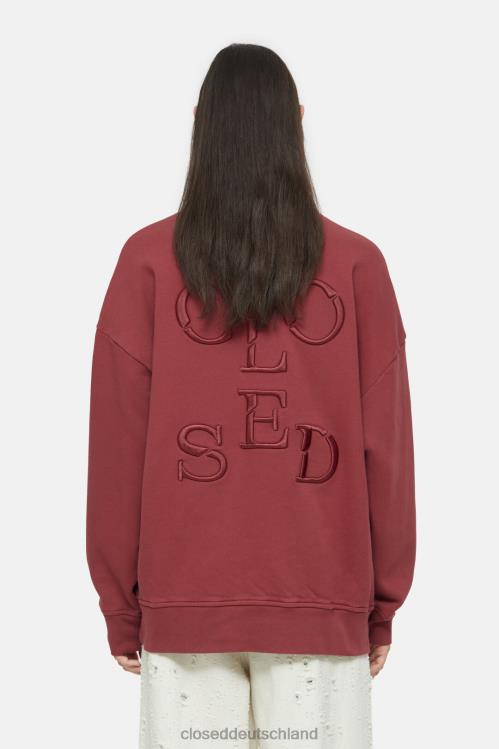 Kleidung Marmelade 0RP8Z587 CLOSED Logo-Sweatshirt Frauen