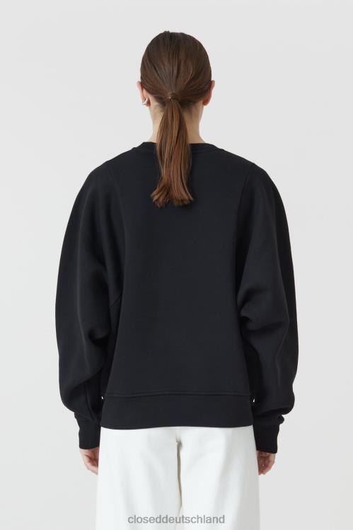 Kleidung Schwarz 0RP8Z1710 CLOSED O-förmiger Rundhalsausschnitt Frauen