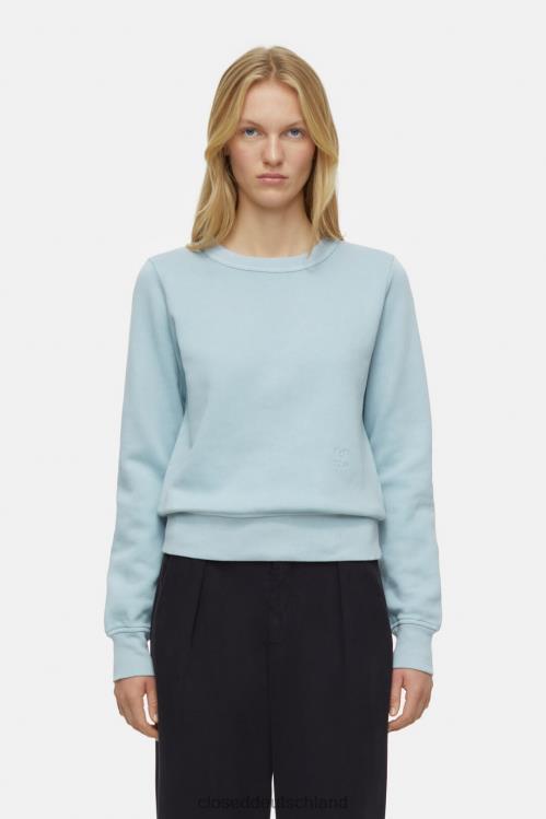 Kleidung blaues Wasser 0RP8Z568 CLOSED Rundhalsausschnitt Frauen