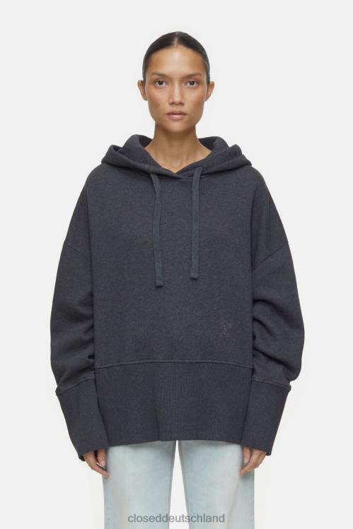 Kleidung dunkelgrau meliert 0RP8Z569 CLOSED Kapuzenpullover Frauen