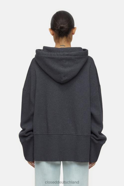 Kleidung dunkelgrau meliert 0RP8Z569 CLOSED Kapuzenpullover Frauen
