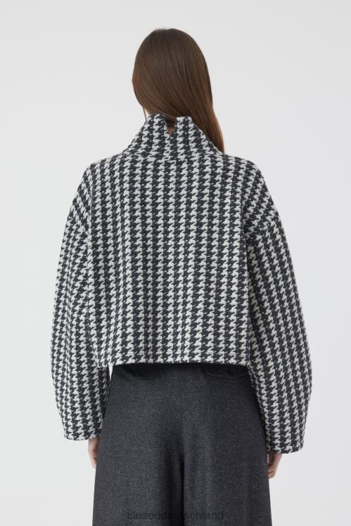 Kleidung dunkelgrau meliert 0RP8Z570 CLOSED Sweatshirt mit hohem Kragen Frauen