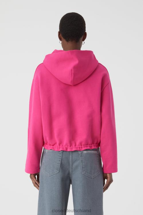 Kleidung feuriges Rosa 0RP8Z589 CLOSED Kurzer Kapuzenpullover Frauen