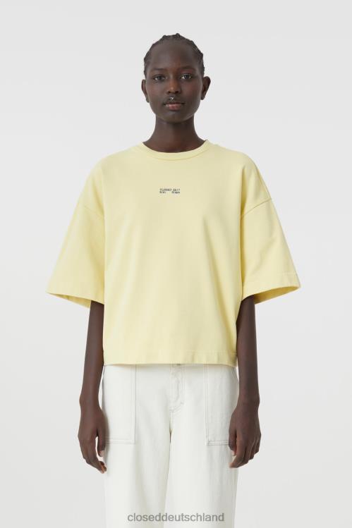 Kleidung gelbe Orchidee 0RP8Z1700 CLOSED Kurzarm-Sweatshirt Frauen