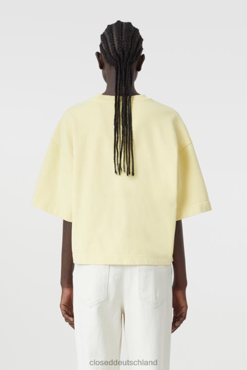 Kleidung gelbe Orchidee 0RP8Z1700 CLOSED Kurzarm-Sweatshirt Frauen