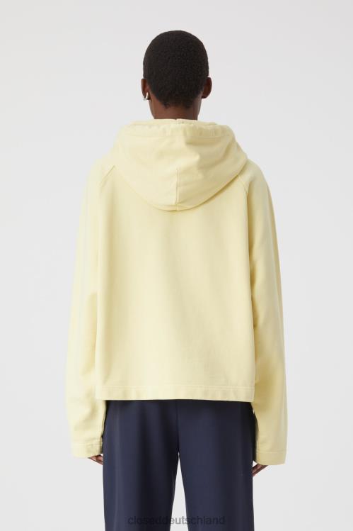 Kleidung gelbe Orchidee 0RP8Z1721 CLOSED Kapuzenpullover mit 24/7-Nähten Frauen