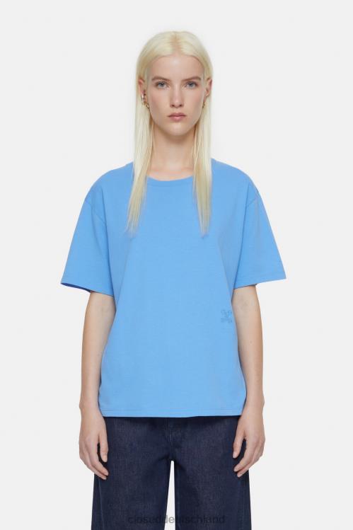 Kleidung Chambrayblau 0RP8Z538 CLOSED Basic-T-Shirt Frauen